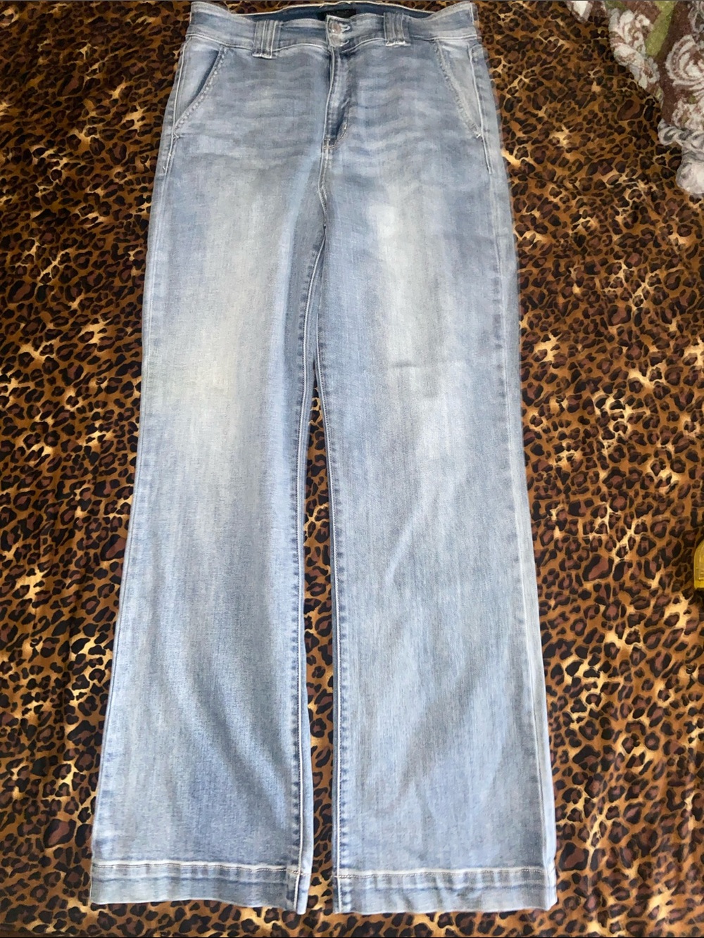 Judy Blue Light Blue Long Wide-Leg Jeans